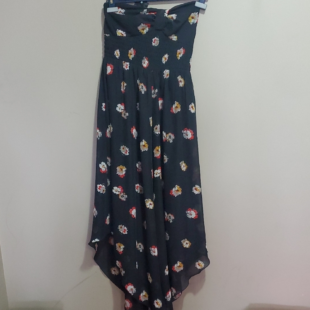 Fire Los Angeles Floral Black Women's Floral Dress Size Large